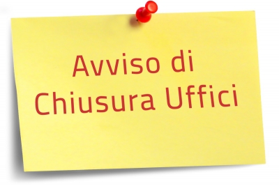 Chiusura anticipata uffici comunali nelle giornate del 24 e 31 dicembre 2021