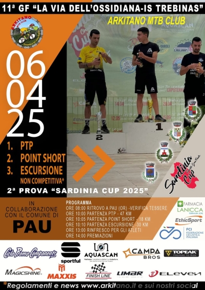 11^ edizione della Gran Fondo "La Via dell'Ossidiana" - Domenica 6 aprile 2025